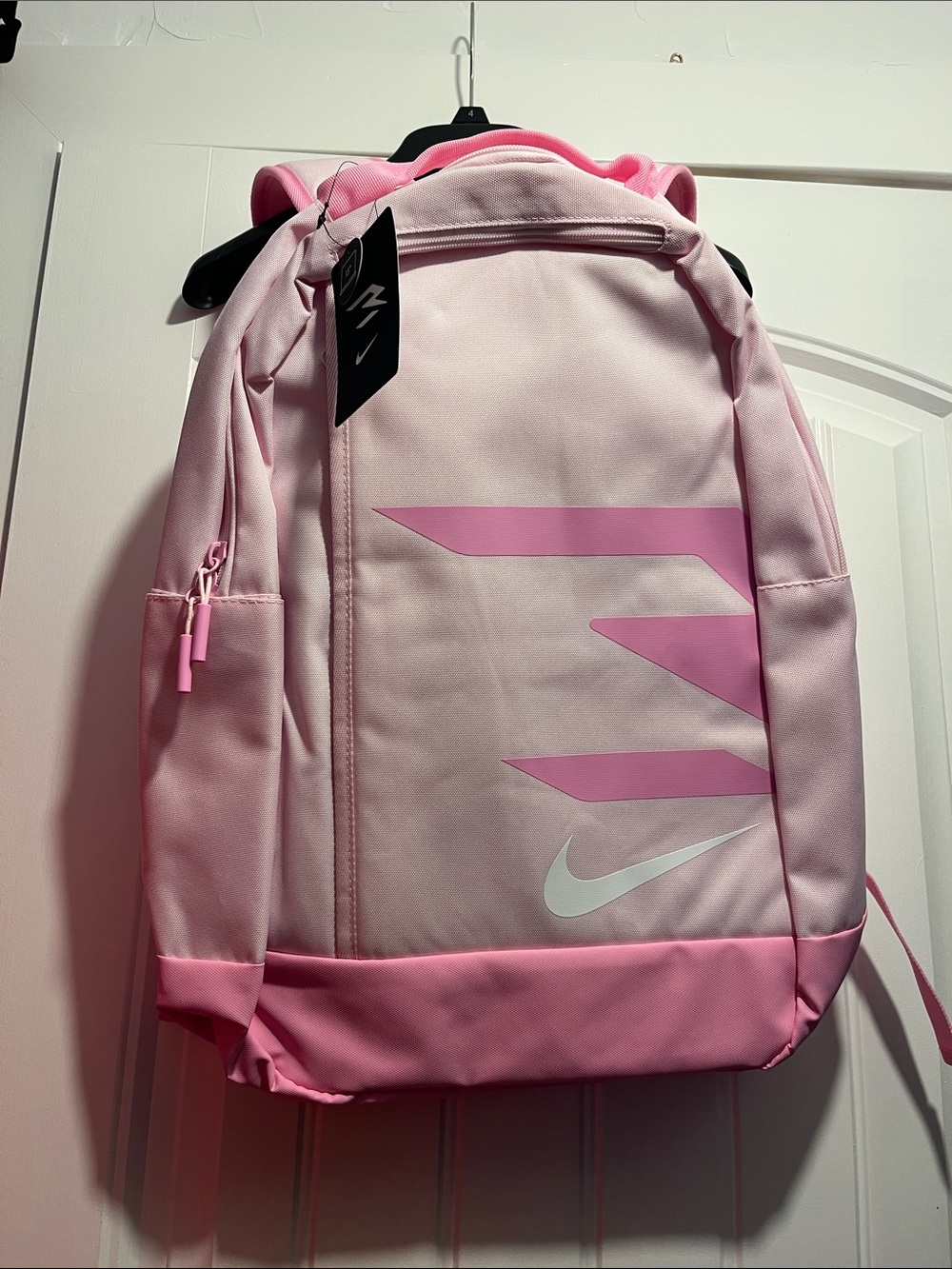 Nike Light Pink Backpack with White Swoosh